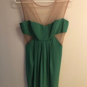 NWOT BCBG Green Cocktail Dress- XS
